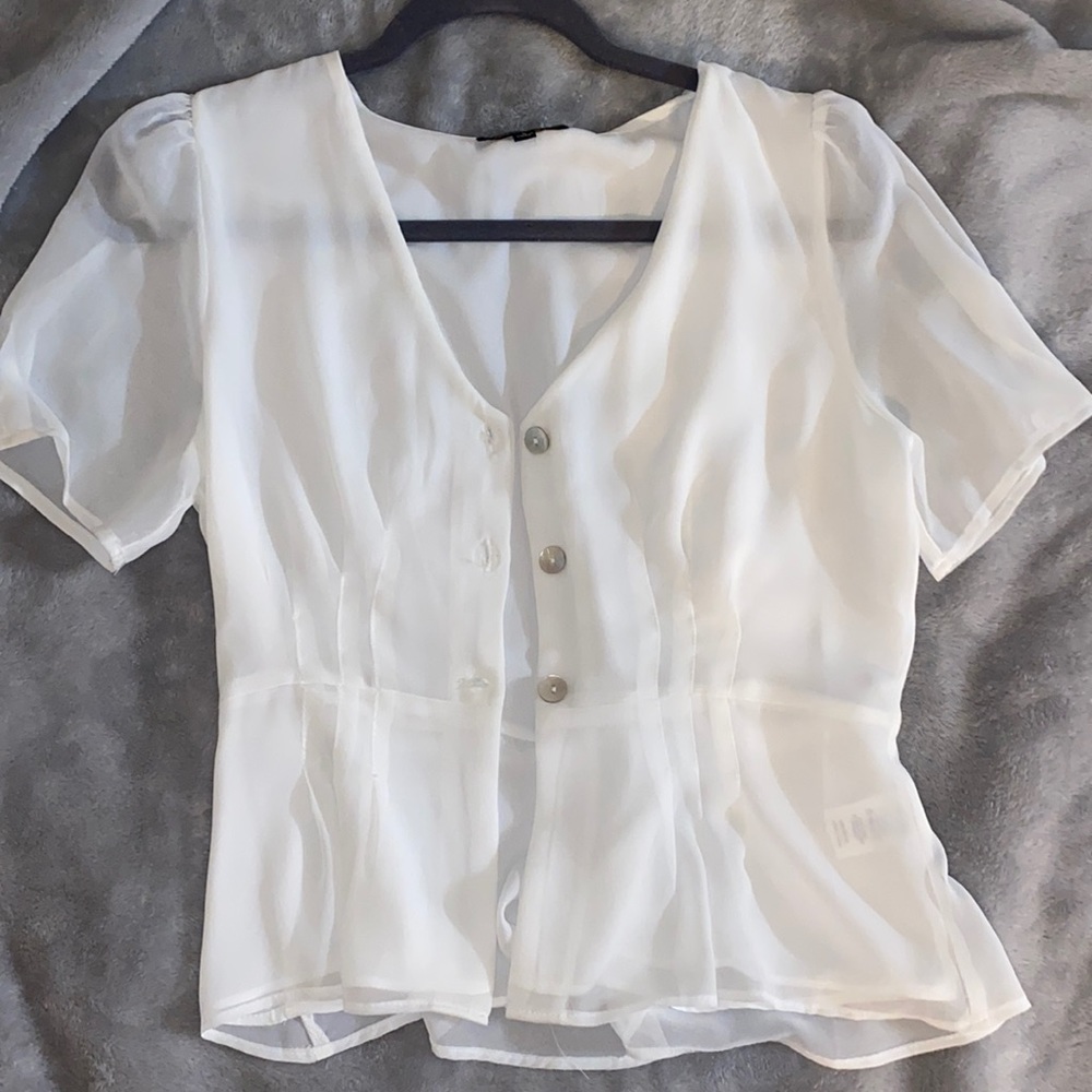 White crop top